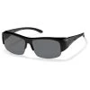 Polaroid Suncover Fitover P8405 Black Sunglasses (Grey Lens)