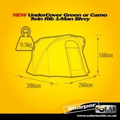 Solar Undercover Camo Twin Rib 1-Man Bivvy -Ultimate Store 24c43f724f9728d3