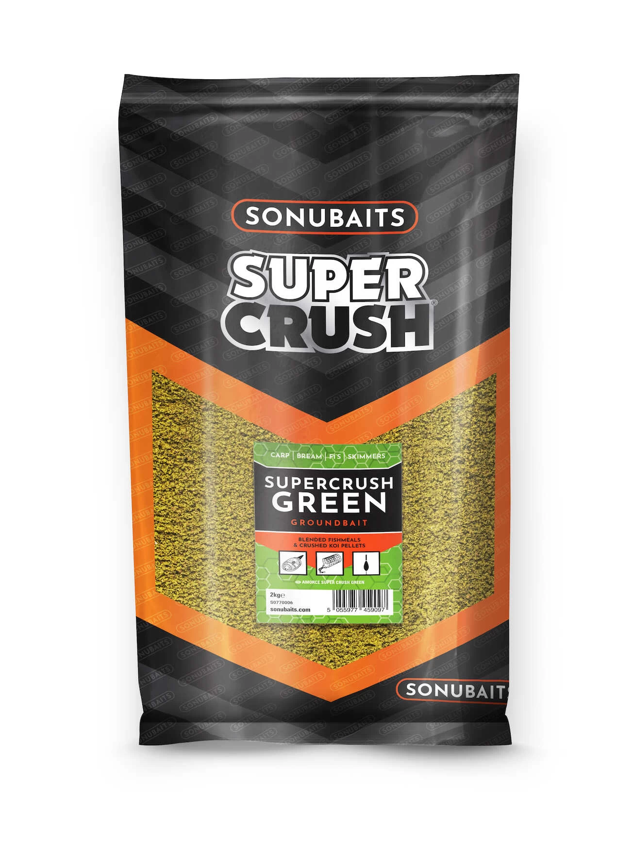 Sonubaits Supercrush Green Groundbait (2kg) 3 Sonubaits Supercrush Green Groundbait (2kg)