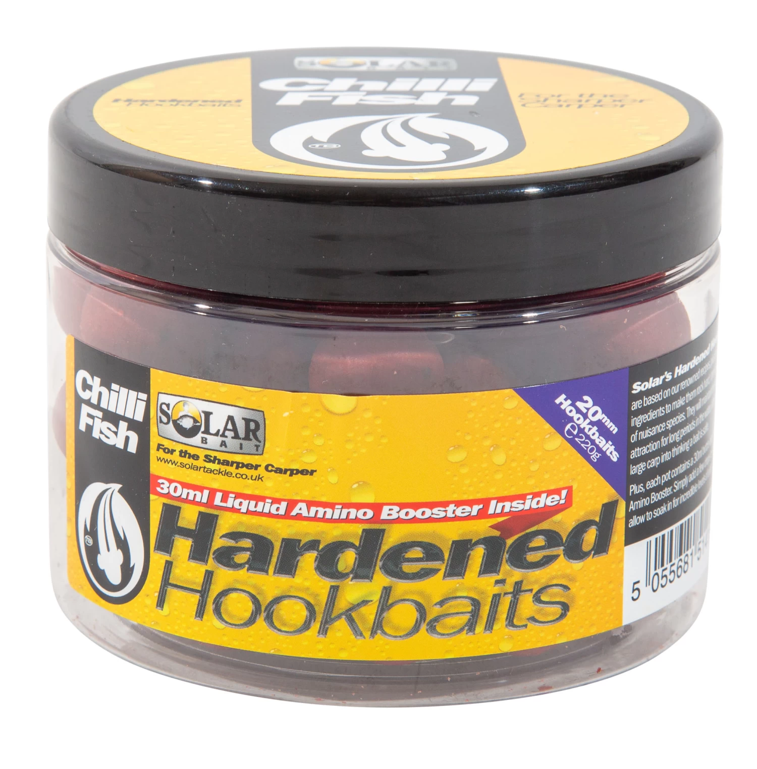 Solar Hardened Hook Baits + Amino Liquid Chilli Fish 3 Solar Hardened Hook Baits + Amino Liquid Chilli Fish