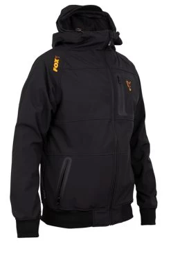 Fox Collection Black/Orange Shell Hoody