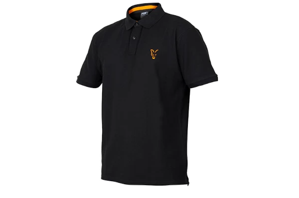 Fox Collection Black/Orange Polo Shirt 3 Fox Collection Black/Orange Polo Shirt
